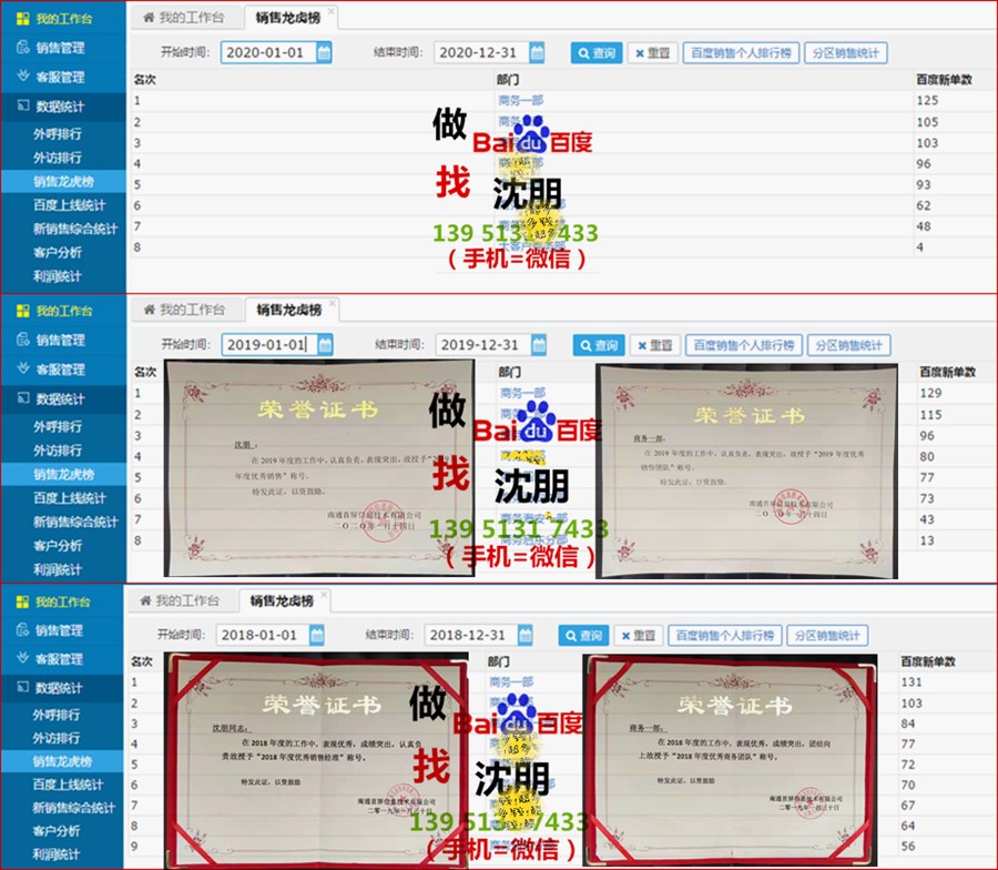 南通百度公司業績排名 南通百度公司業績排名